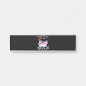 Je moet gek zijn om ons te kruisen. deurbordje (Voorkant)