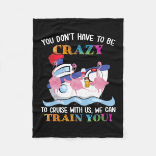 Je moet gek zijn om ons te kruisen. fleece deken