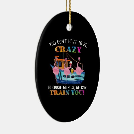 Je moet gek zijn om ons te kruisen. keramisch ornament (Rechts)