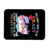 Je moet gek zijn om ons te kruisen. magneet (Horizontaal)