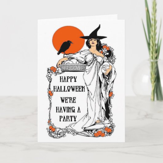 Je moet het feest bijwonen kaart (Voorkant)