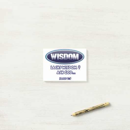 Je moet het God vragen. Post-it® Notes (Op bureau)