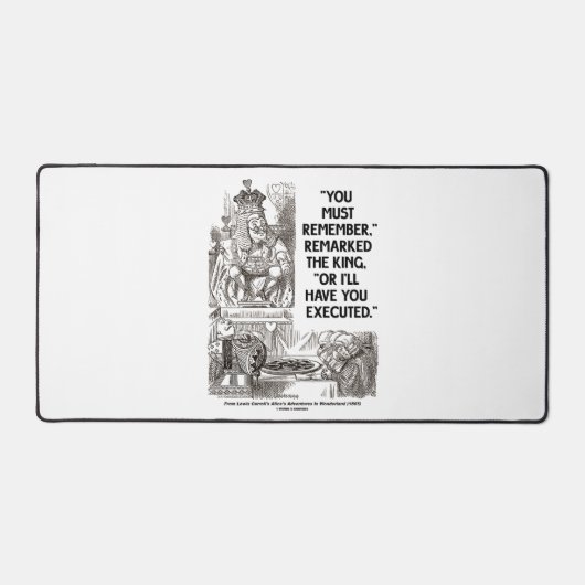 Je moet het onthouden, anders laat ik je executere bureaumat (Voorkant)