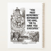 Je moet het onthouden, anders laat ik je executere planner (Achterkant)