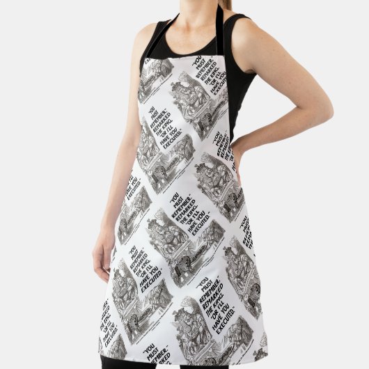 Je moet het onthouden, anders laat ik je executere schort (Insitu)