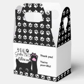 Je moet me de grappige kat-patroondag zijn. bedankdoosjes (Geopend)