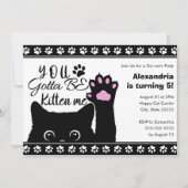 Je moet me de grappige kat-patroondag zijn. kaart (Voorkant)