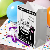 Je moet me de grappige kat-patroondag zijn. medium cadeauzakje