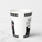 Je moet me de grappige kat-patroondag zijn. papieren bekers (Rechts)