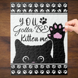 Je moet me een grappig kat-patroon zijn. legpuzzel