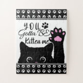 Je moet me een grappig kat-patroon zijn. legpuzzel (Verticaal)