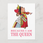 JE MOET ME GEHOORZAMEN OMDAT IK DE KONINGIN BEN BRIEFKAART (Voorkant)