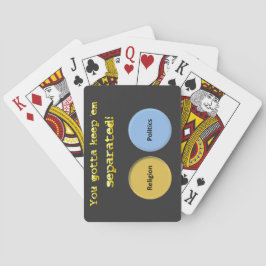Je moet me gescheiden houden - politiek & religie pokerkaarten