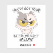 Je moet me nu kitten sticker (Vel)