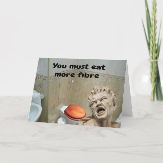 Je moet meer vezels eten. kaart (Voorkant)