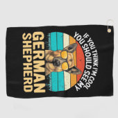 Je moet mijn Duitse herder zien Golfhanddoek (Horizontaal)