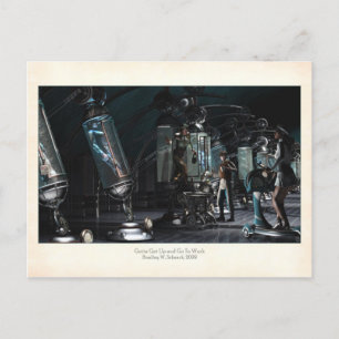 Je moet naar boven en naar het Briefkaart gaan