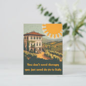 | je moet naar Italië Briefkaart (Staand voorkant)