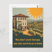 | je moet naar Italië Briefkaart (Voorkant / Achterkant)