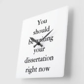 Je moet nu je dessertatie schrijven. vierkante klok (Hoek)