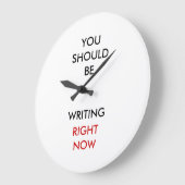 Je moet nu schrijven. grote klok (Hoek)