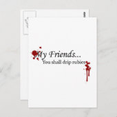 Je moet Rubies weggooien Briefkaart (Voorkant / Achterkant)