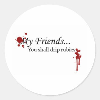 Je moet Rubies weggooien Ronde Sticker