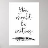 Je moet schrijven poster (Voorkant)