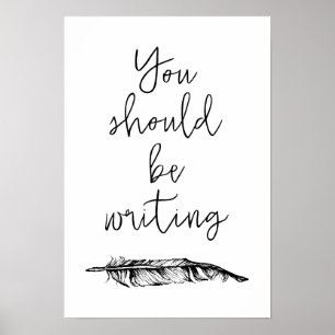 Je moet schrijven poster