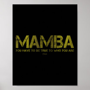 Je moet trouw zijn aan wie je bent Basketbal motiv Poster