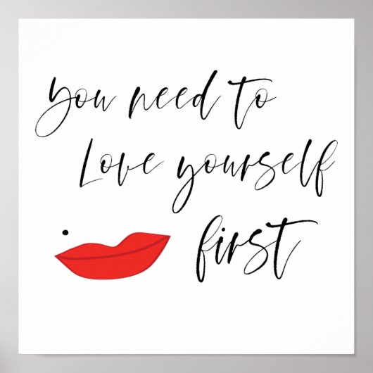 Je moet van jezelf houden Poster (Voorkant)