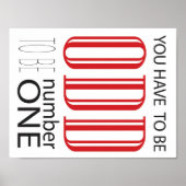 Je moet vreemd zijn om nummer één te zijn poster (Voorkant)