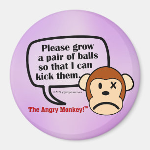 Je moet wat ballen kweken magneet