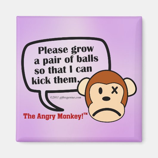 Je moet wat ballen kweken magneet (Voorkant)