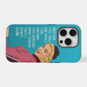 Je moet weten dat het me niet kan schelen. iPhone hoesje (Achterkant horizontaal)