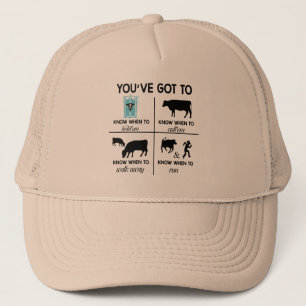 Je moet weten wanneer je Funny Ranch Life-Koeien m Trucker Pet