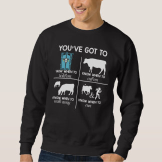 Je moet weten wanneer je Funny Ranch Life-Koeien m Trui