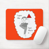 Je mond-en-klauwzeer mopperen muismat (Met muis)