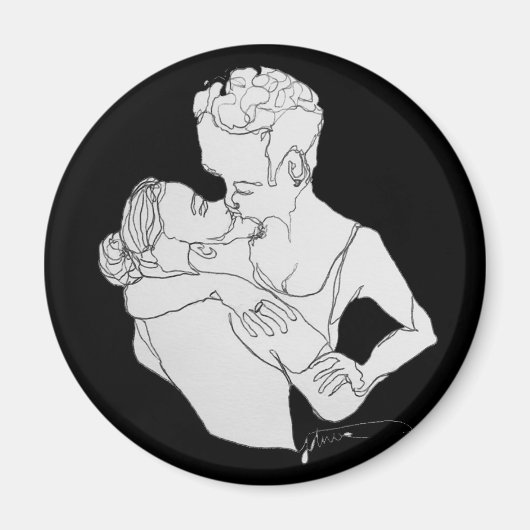 je mond is een kaartmagneet magneet (Voorkant)