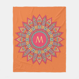 Je monogram in een boho Lijst dekens