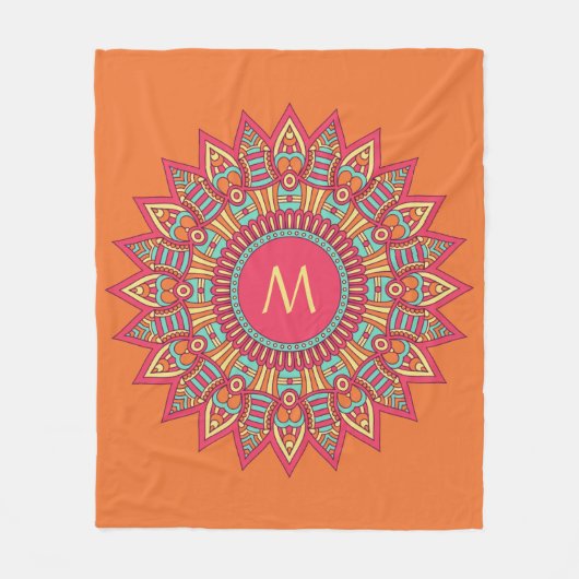 Je monogram in een boho Lijst dekens (Voorkant)