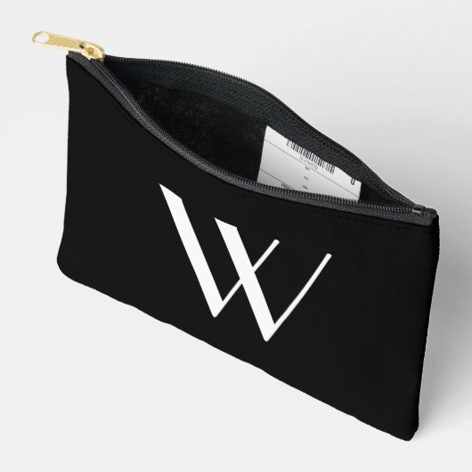 Je monogram in zwart-wit etui (Open)