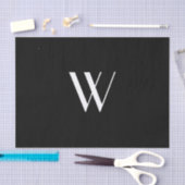 Je monogram in zwart-wit tissuepapier (Craft)