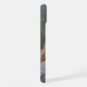 Je monogrammen en verweven liefdesharten iPhone hoesje (Rechterkant)