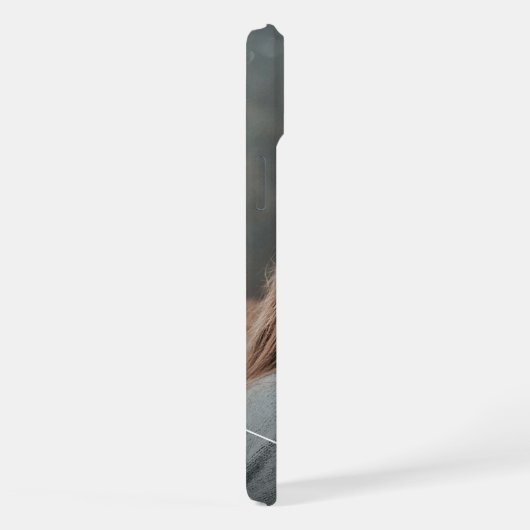 Je monogrammen en verweven liefdesharten iPhone hoesje (Rechterkant)