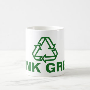 Je mooie gezegde: DENK GROEN Koffiemok