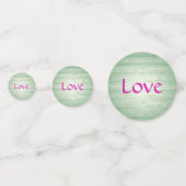 Je mooie hart  confetti (Achterkanten)