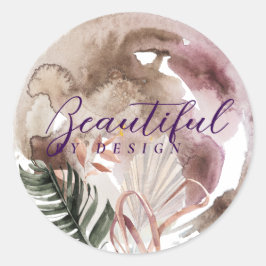 Je mooie logo hier ronde sticker