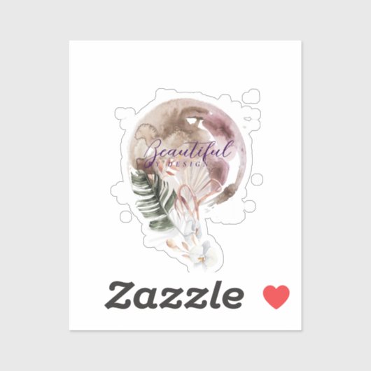 Je mooie logo hier sticker (Vel)