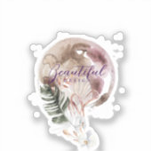 Je mooie logo hier sticker (Voorkant)
